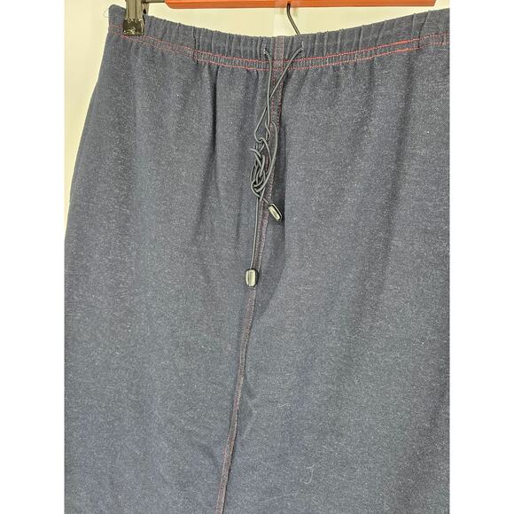 Norton Studio Women's Blue Elastic Waist Polyester Both Slide Slit Skirt Size S - Picture 2 of 4